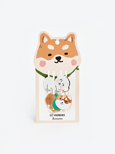 LCW ACCESSORIES Animal Figured Girls' Hair Clip Set 2 Pack - S5GS22Z4-M0T
