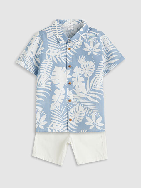 LCW Kids Printed Boys' Shirt and Shorts 2 Pack - S5GS54Z1-LU7