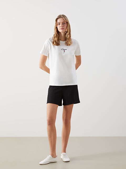 LCW ECO Beli Lastikli Kadın Şort - S5GS94Z8-CVL