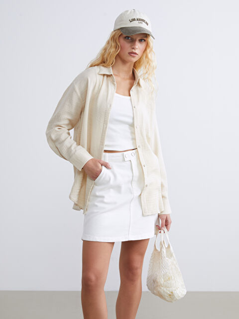 XSIDE Oversize Kadın Gömlek - S5GS96Z8-RQP