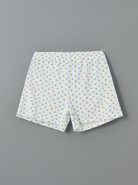 LCW Young Beli Lastikli Çiçekli Kadın Şort Pijama Altı - S5GT03Z8-LRA