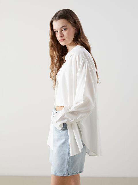 XSIDE Keten Karışımlı Kadın Gömlek - S5GT50Z8-Q6K