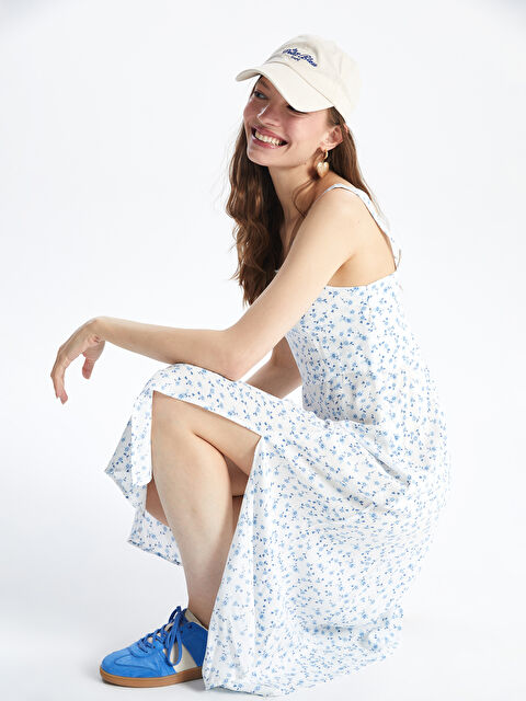 XSIDE Square Collar Floral Dress - S5GT80Z8-LQQ