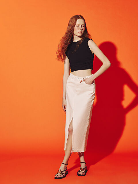 XSIDE Standart Fit Kadın Jean Etek - S5GT96Z8-J1F