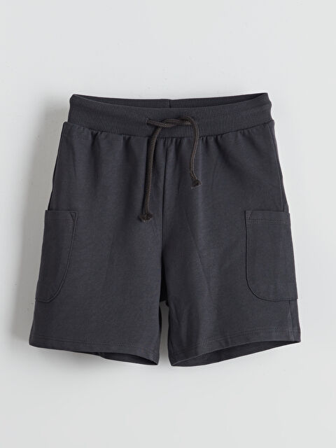 LCW Kids Beli Lastikli Cepli Basic Erkek Çocuk Şort - S5GV20Z1-HEF