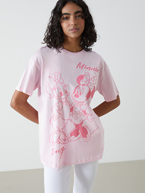 XSIDE Daisy Duck ve Minnie Mouse Baskılı Kadın Tişört - S5GV61Z8-YQ2