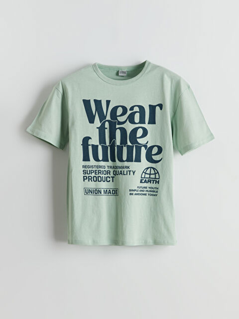 LCW Kids Crew Neck Boys' T-Shirt - S5GY95Z4-G3H