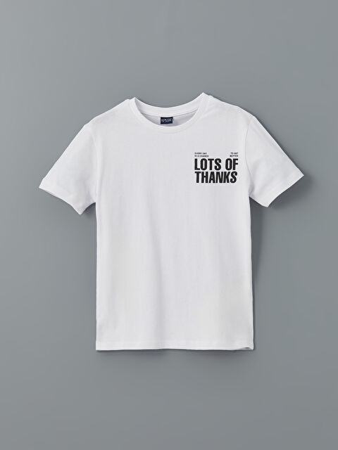 LCW ECO Bisiklet Yaka Erkek Çocuk Tişört - S5H040Z4-J5E