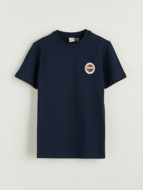 LCW Kids Bisiklet Yaka Fenerbahçe Baskılı Erkek Çocuk Tişört - S5H149Z4-YGH