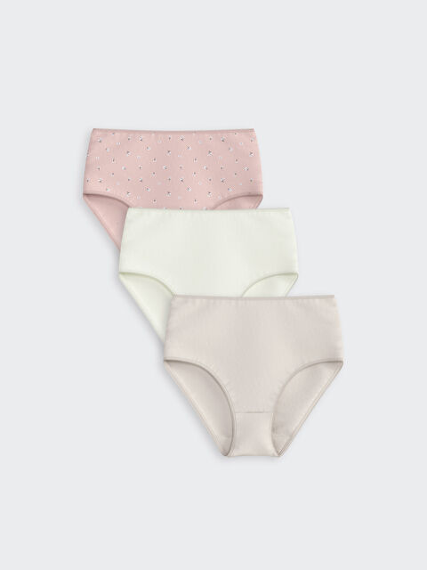 LCW DREAM Çiçekli Klasik Külot 3'lü - S5H164Z8-LT3