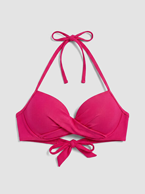 LCW DREAM Dikişli Pedli Büzgü Detaylı Kadın Bikini Üst