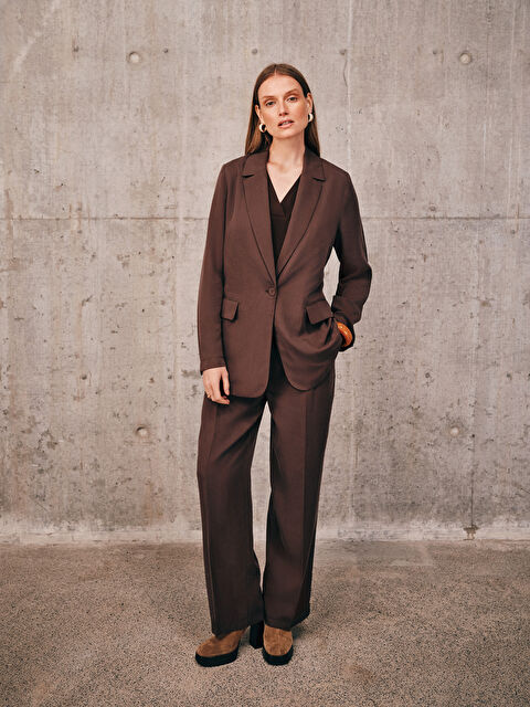 LCWAIKIKI Classic Loose Fit Geniş Paça  Kadın Pantolon - S5H222Z8-DGV