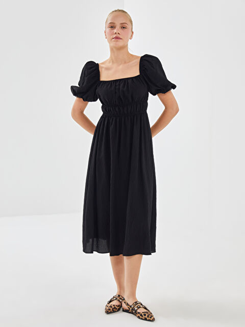 XSIDE Kare Yaka Elbise - S5H241Z8-CVL