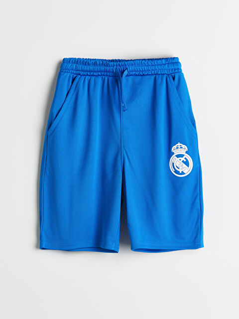 LCW Kids Beli Lastikli Real Madrid Baskılı Erkek Çocuk Şort - S5H259Z4-HGU