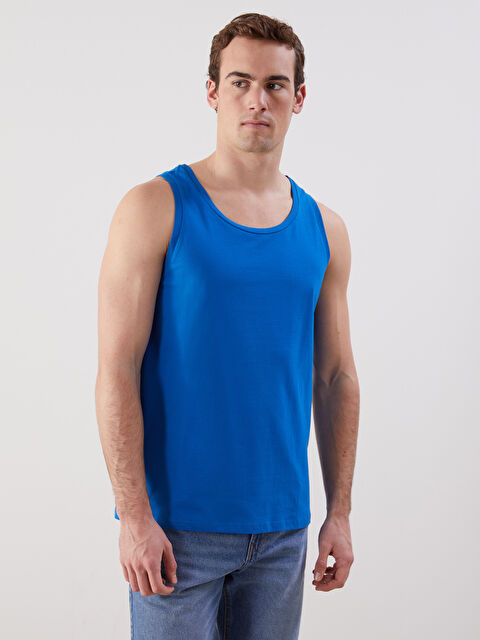 LCW ECO Bisiklet Yaka Erkek Kolsuz Tişört - S5H277Z8-CUN