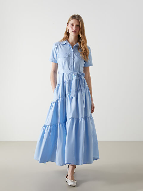 XSIDE Poplin Kadın Gömlek Elbise - S5H279Z8-VE8