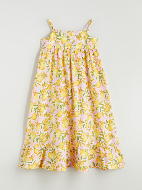 LCW Kids Square Neck Girls' Dress - S5H299Z4-LT4