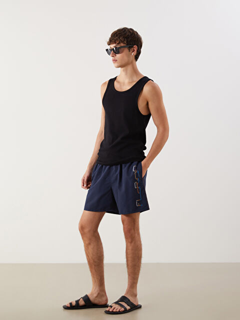 LCW SWIMWEAR Kısa Boy Baskılı Erkek Deniz Şortu - S5H350Z8-CRP