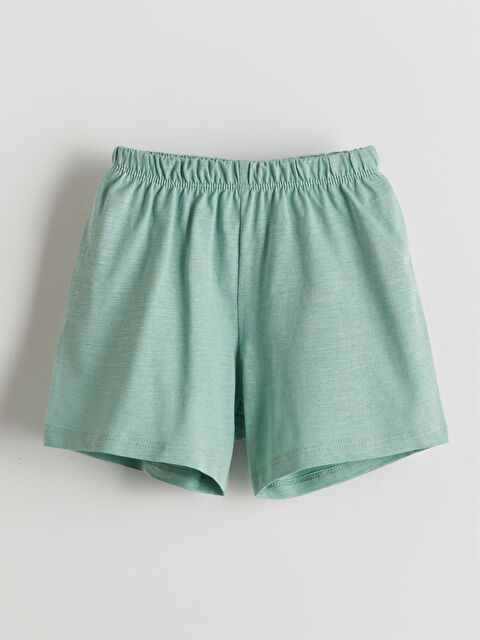 LCW baby Beli Lastikli Erkek Bebek Şort - S5H400Z1-GKG