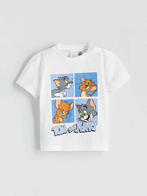 LCW baby Tom ve Jerry Baskılı Erkek Bebek Pijama Üstü - S5H423Z1-FDU