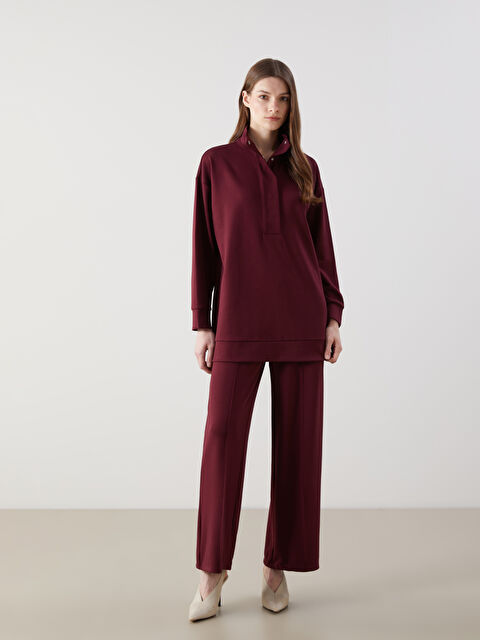 LCW Modest Beli Lastikli Geniş Paça Kadın Eşofman Altı - S5H625Z8-HRW