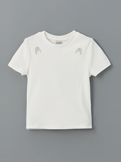 LCW Kids Bisiklet Yaka Kız Çocuk Tişört - S5H654Z4-R9J