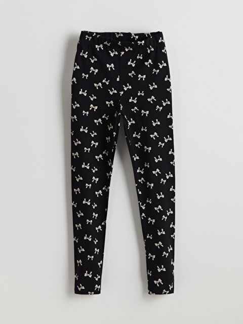 LCW Kids Beli Lastikli Kurdele Baskılı Kız Çocuk Tayt - S5H677Z4-SW7