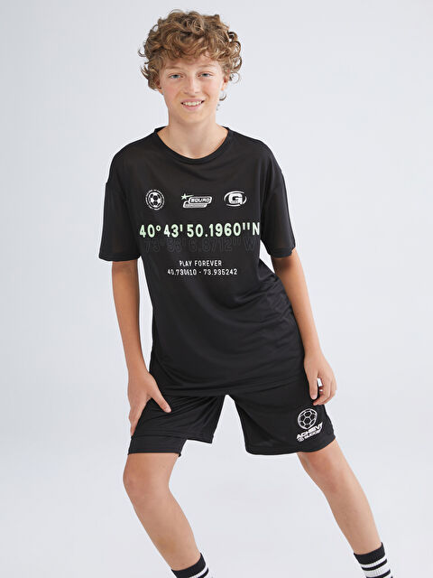 LCW Kids Beli Lastikli Erkek Çocuk Taytlı Şort - S5H680Z4-CVL