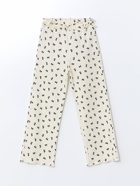 LCW Kids Beli Lastikli Fiyonklu Kız Çocuk Eşofman Altı - S5H681Z4-LRA