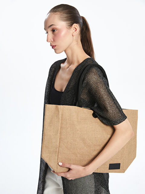 LCW ACCESSORIES Kadın Hasır Plaj Çantası - S5H881Z8-QPX