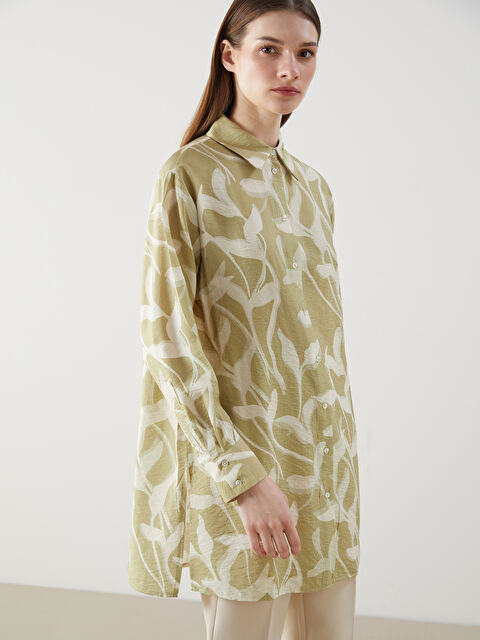 LCW Modest Desenli Kadın Gömlek Tunik - S5H958Z8-LRL