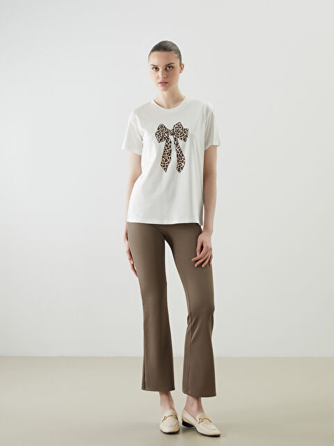 LCW Vision Beli Lastikli İspanyol Paça Kadın Tayt Pantolon - S5HA75Z8-H7H