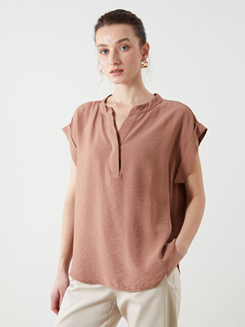 LCWAIKIKI Classic Kaçık Yaka Kadın Bluz - S5HB00Z8-H5D