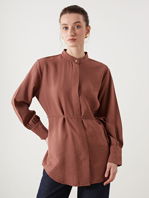 LCWAIKIKI Classic Hakim Yaka Kadın Gömlek Tunik - S5HB12Z8-VEW