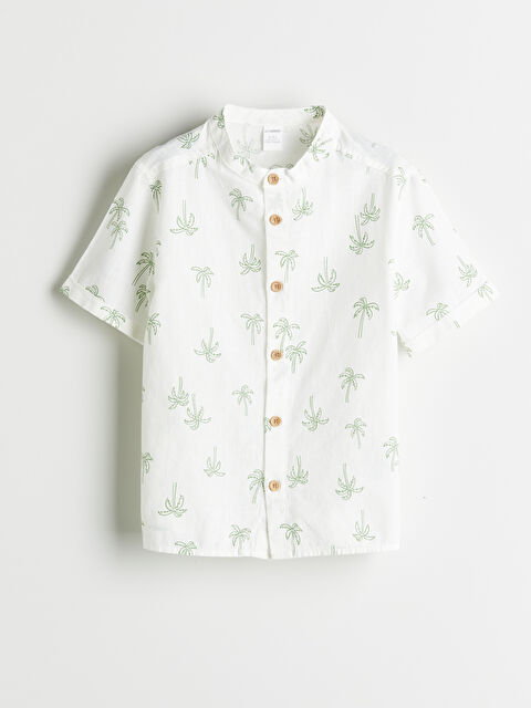 LCW Kids Kısa Kollu Poplin Erkek Çocuk Gömlek - S5HB19Z1-LQB