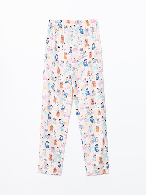 LCW DREAM Beli Lastikli Kedi Baskılı Kadın Pijama Altı - S5HC24Z8-LSZ