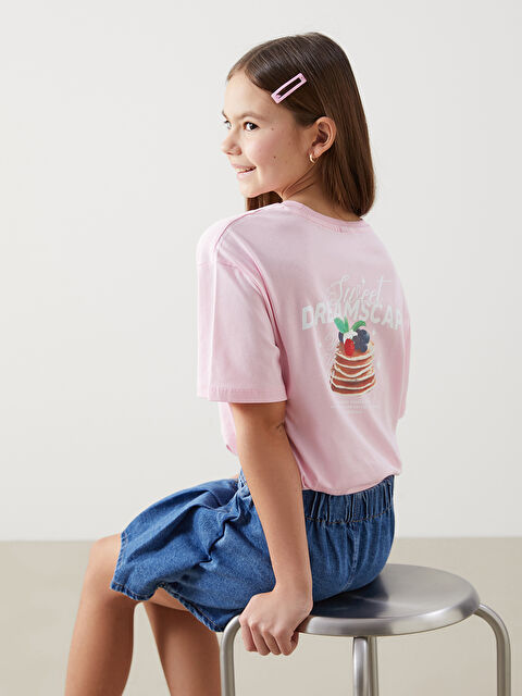 LCW Kids Bisiklet Yaka Kız Çocuk Tişört - S5HC35Z4-FYX