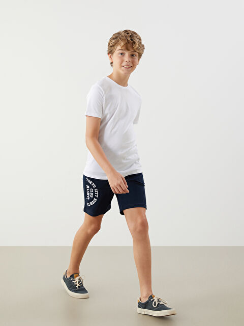 LCW Kids Elasticated Waist Boys' Shorts - S5HD26Z4-DWP