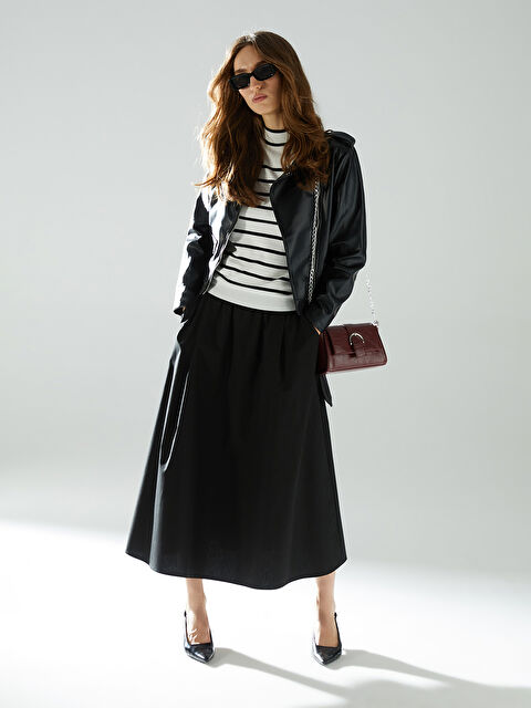 XSIDE Beli Lastikli Kadın Etek - S5HD42Z8-CVL