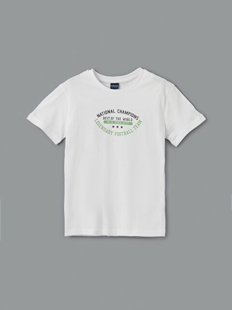 LCW ECO Bisiklet Yaka Erkek Çocuk Tişört - S5HE10Z4-J5E