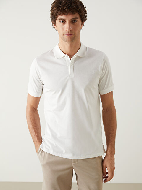 SOUTHBLUE Polo Yaka Kısa Kollu Penye Erkek Tişört - S5HE39Z8-R9J