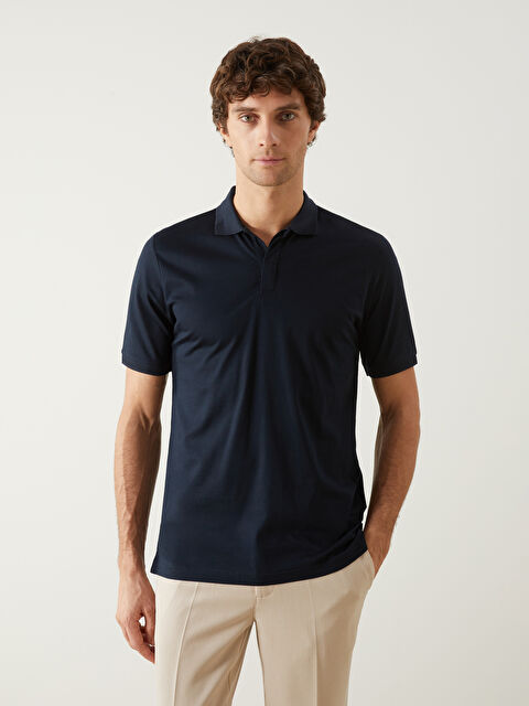 SOUTHBLUE Polo Yaka Kısa Kollu Penye Erkek Tişört - S5HE39Z8-RFD