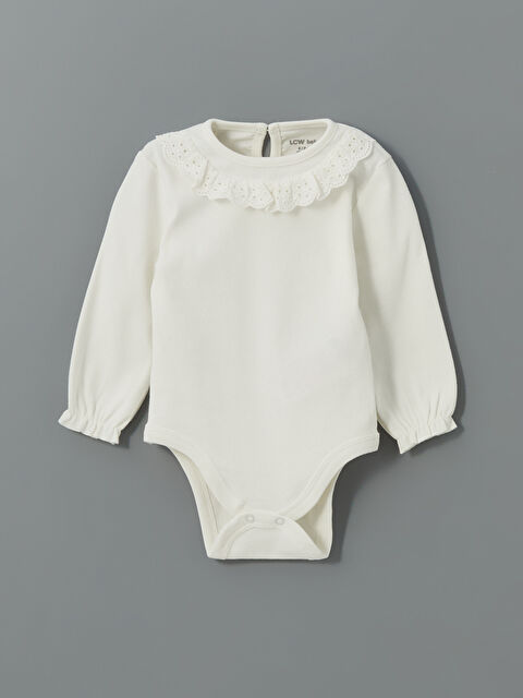 LCW baby Nakışlı Kız Bebek Çıtçıtlı Bodysuit - S5HE86Z1-FDL