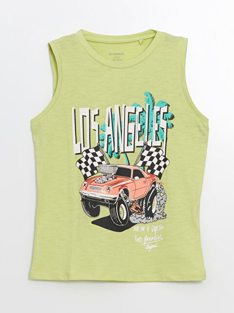 LCW Kids Crew Neck Printed Boys' Vest - S5HF16Z1-FV0