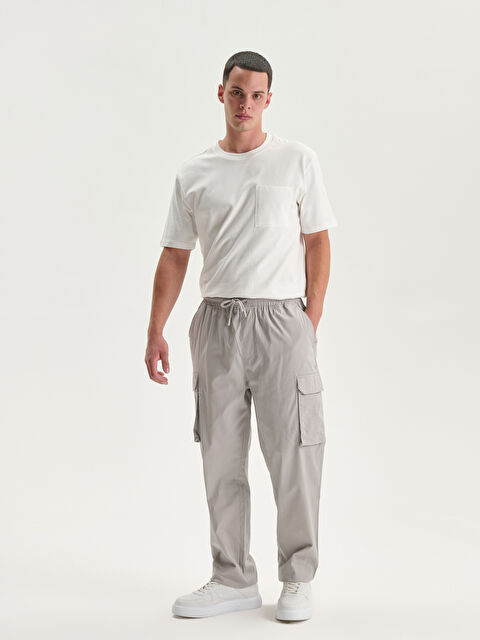XSIDE Loose Fit Poplin Men's Cargo Trousers - S5HF69Z8-S7Y