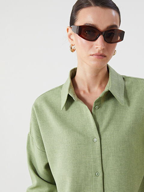 LCWAIKIKI Classic Tunique Chemise Oversize pour Femmes - S5HG49Z8-GUY