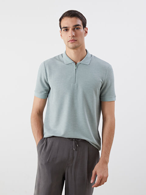 LCW Vision Polo Neck Jersey Men's T-Shirt - S5HG87Z8-J1S