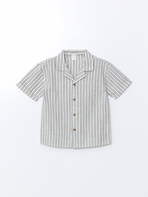 LCW Kids Çizgili Erkek Çocuk Gömlek