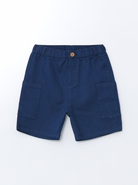 LCW Kids Beli Lastikli Cepli Erkek Çocuk Şort