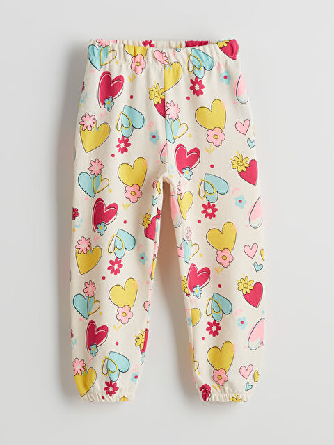LCW Kids Beli Lastikli Baskılı Kız Çocuk Jogger Eşofman Altı - S5HH34Z1-LRB
